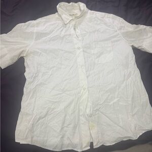 Eddie Bauer White Casual Button Down Shirt